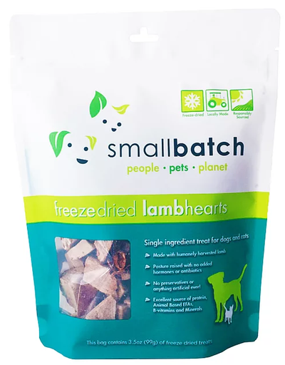 Smallbatch Freeze Dried Raw Treat - Lamb Hearts - Treats - Smallbatch - Shop The Paw