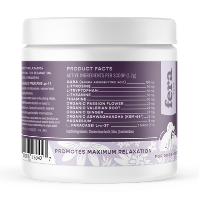 Fera Pet Organics Calming Support for Dogs and Cats - Supplement - Fera Pet Organics - Shop The Paw