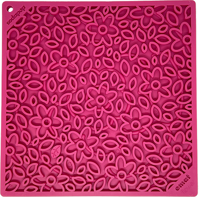 Sodapup - E-mat (Enrichment Licking Mat) - Flower Pink - Toys - Sodapup - Shop The Paw