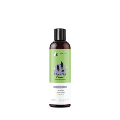 Kin+Kind Flea|Tick (Natural Shampoo for Dogs+Cats) - Lavender [NEW LOOK] - Grooming - Kin+Kind - Shop The Paw