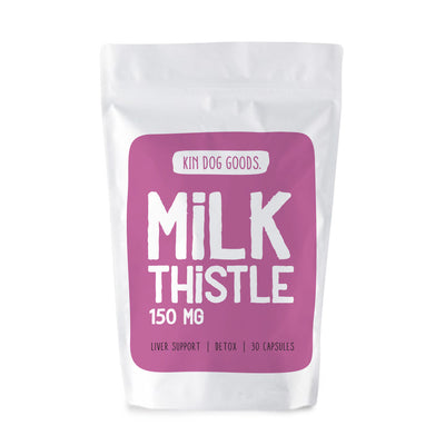 Kin Dog Goods Milk Thistle - 30 Capsules | Supplement | KIN DOG GOODS - Shop The Paws