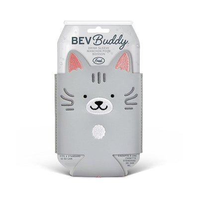Howligans Bev Buddy - Cat Drink Sleeve - Gray Tabby - Can & Bottle Sleeves - Howligans - Shop The Paw