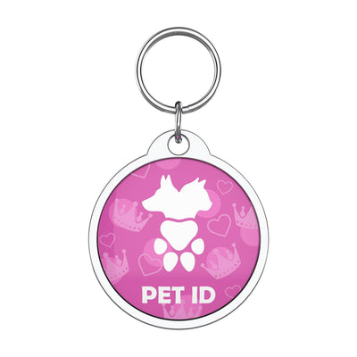 Bark Badge Hearts n Crown Badge - Pet ID Tags - BARK BADGE - Shop The Paw