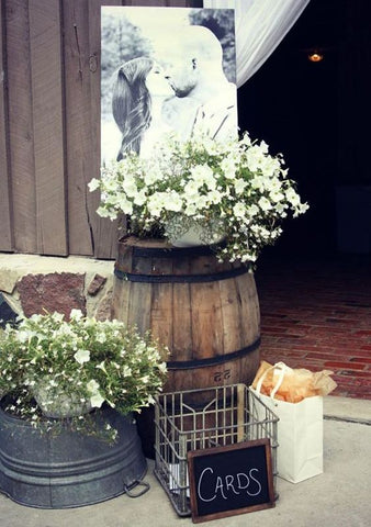 wire crate for wedding cards