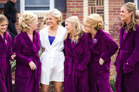fuzzy robes for bridesmaids