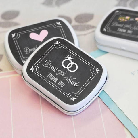 wedding mint tins