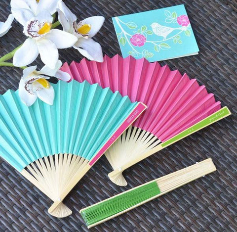 wedding paper fans