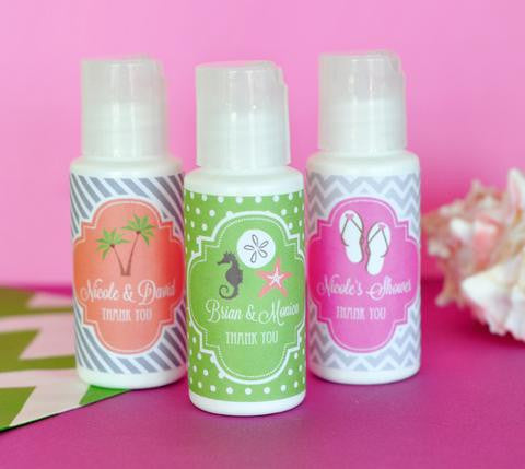 personalized sunscreen favors