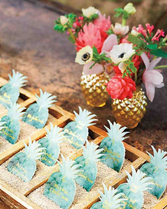 pineapple escort cards