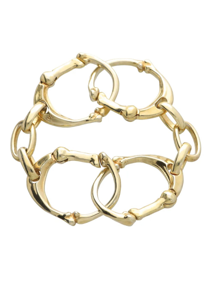 bone shaped carabiner bracelet. -L-