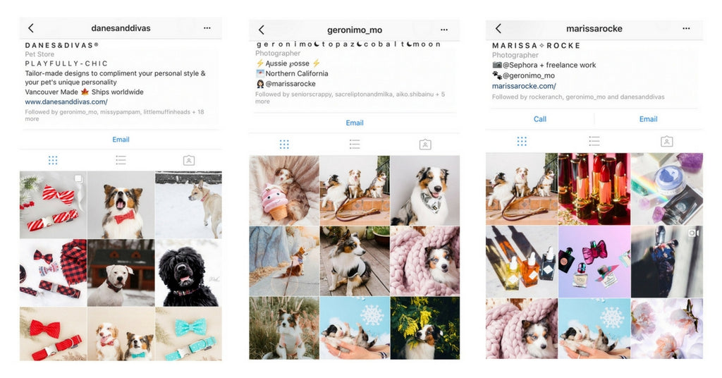 Instagram Sample Layouts - @danesanddivas and @geronimo_mo and @marissarocke