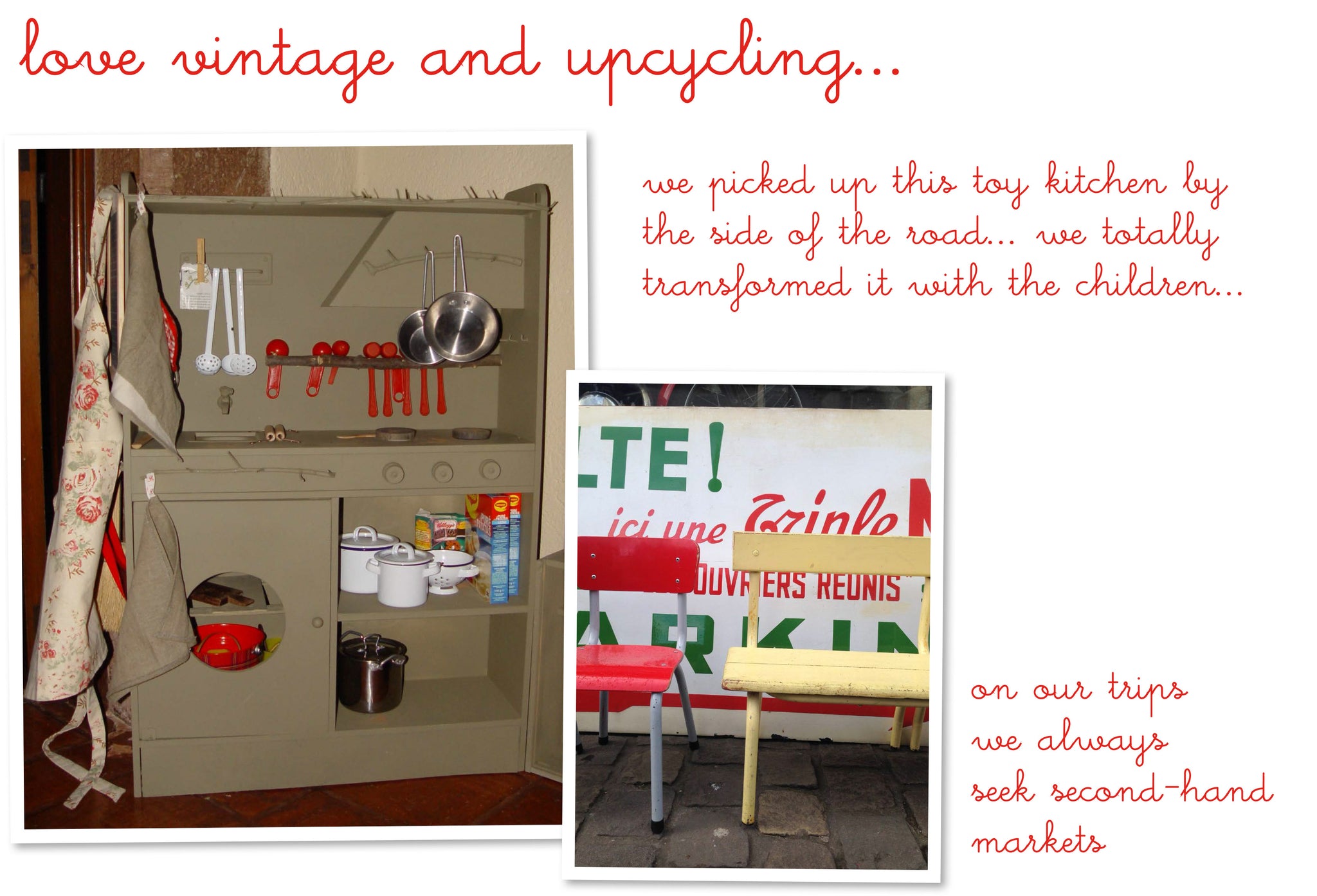 vintage and upcycling
