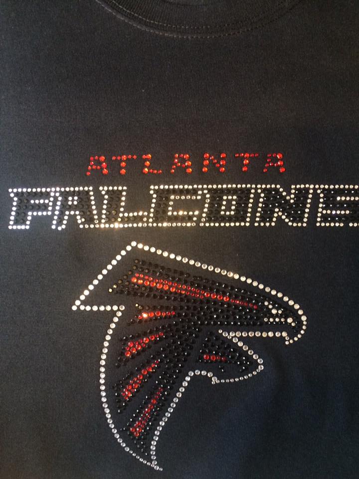Atlanta Falcons Rhinestone T-Shirt 