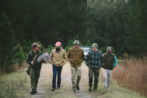 Falconry hunt with On The Fly Outfitters