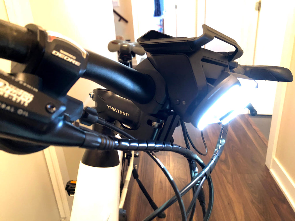 Haibike light above the THINstem