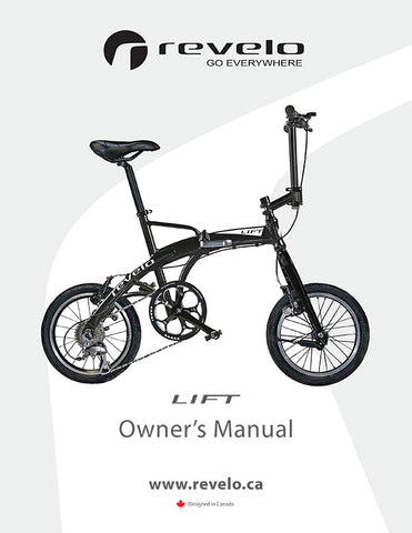 Revelo LIFT performance folding bike manual