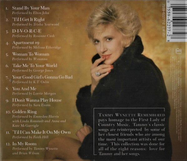 Tammy Wynette Remembered Tribute Album Various Artist Cd Used Borderline Music 