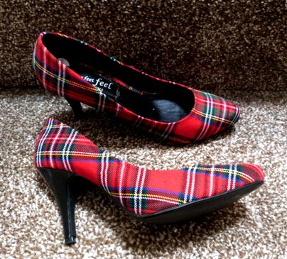 tartan shoes new look