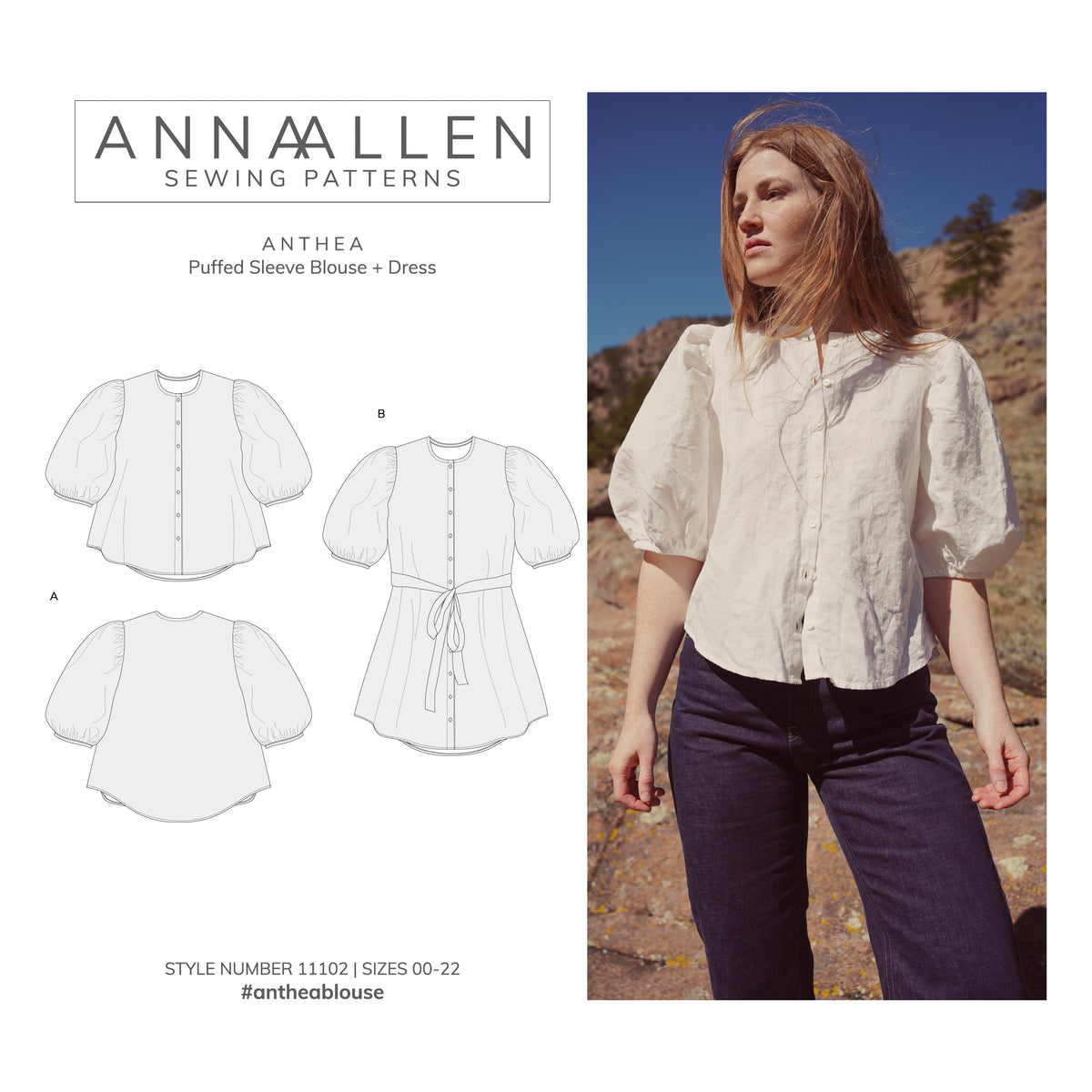 krom tand voorbeeld Anthea Blouse + Dress - PDF Sewing Pattern Sizes 00-22 – Anna Allen Clothing