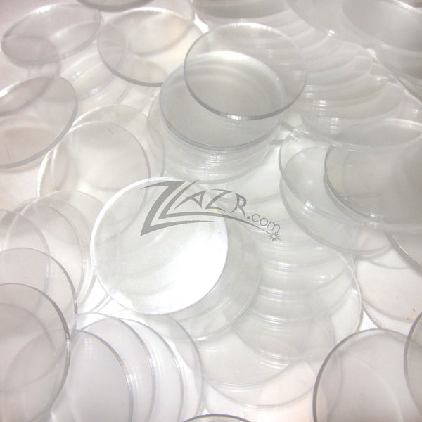 x15 Clear Acrylic discs plastic circles craft lasercut 