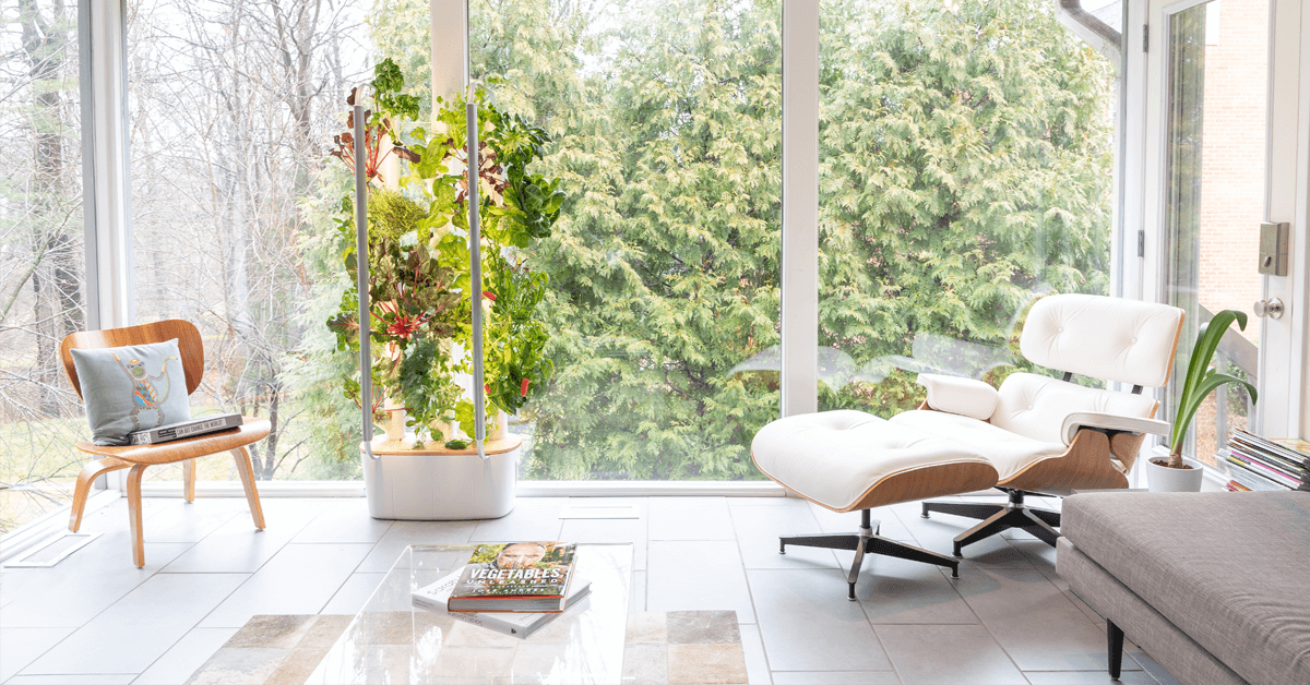 Gardyn hydroponic living room