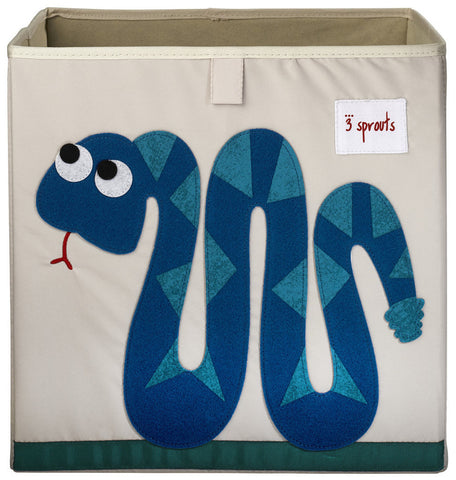 3 Sprouts Storage Box Snake, Blue