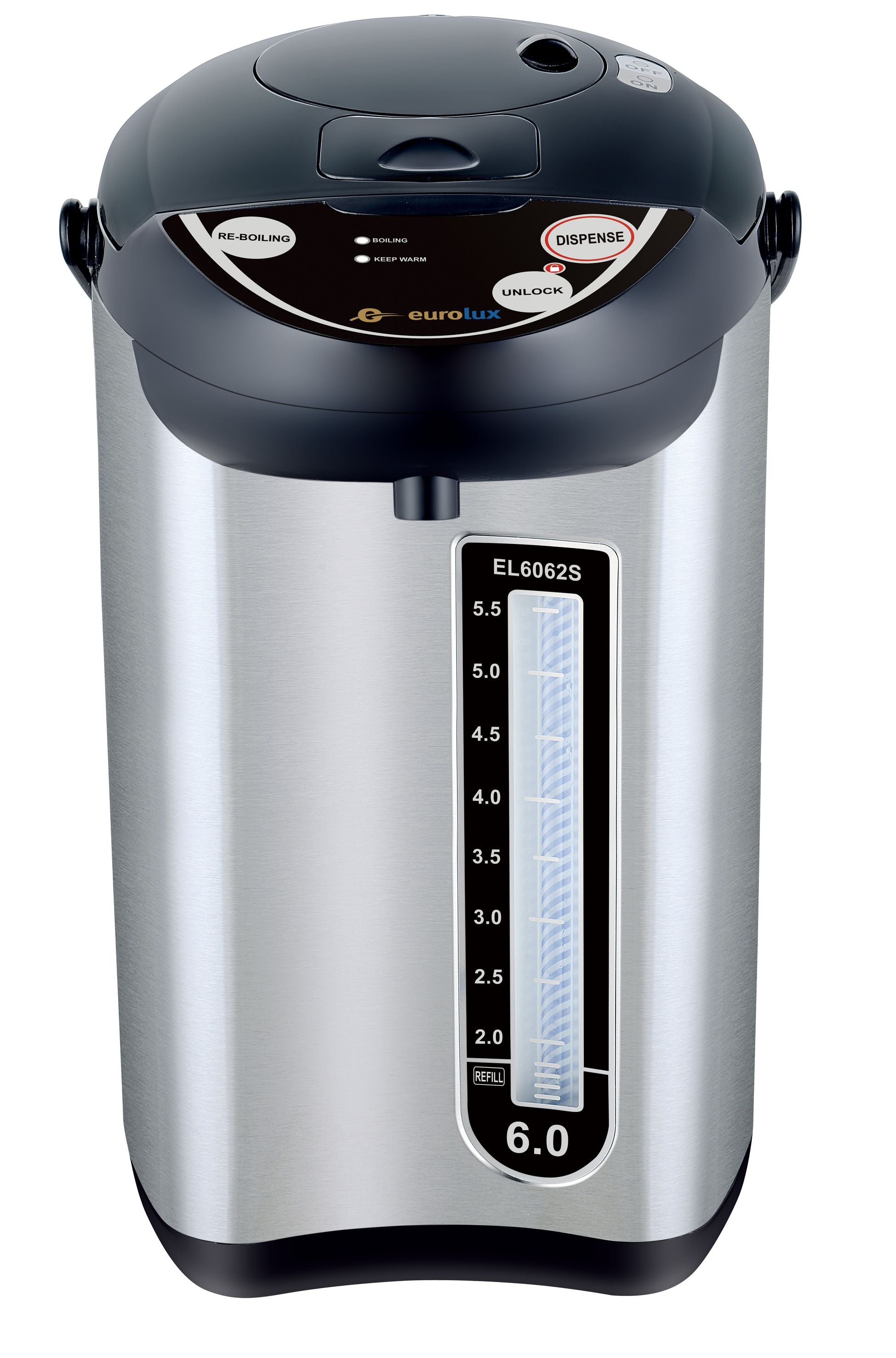 EUROLUX ELECTRIC HOT WATER POT 6.0 QT MODEL EL6062S Royaluxkitchen