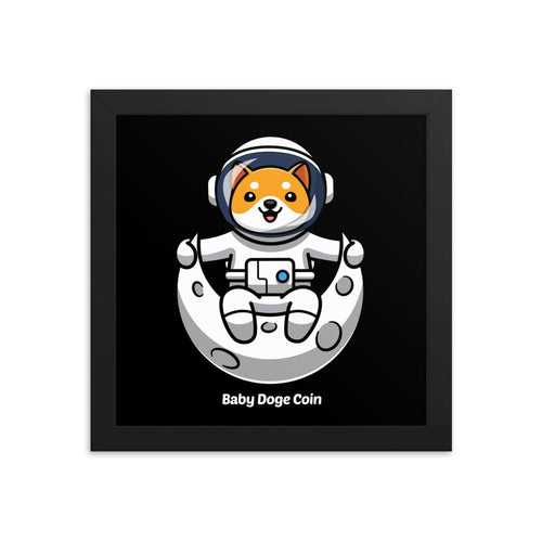 BabyDoge Astronaut Framed poster