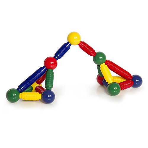 Piece Magnetic Ball and Rod Construction Set STEM Educational Building Toy G8300 Guidecraft Better Builders 30