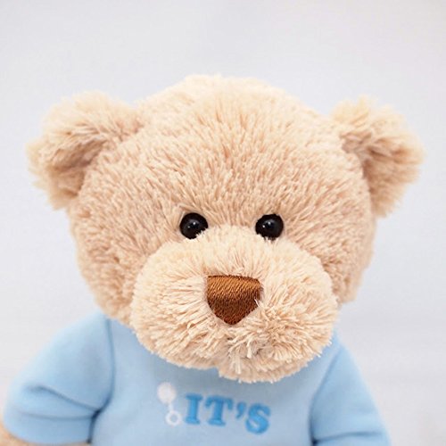 12" Blue GUND It's a Boy T-Shirt Teddy Bear Stuffed Animal Plush 