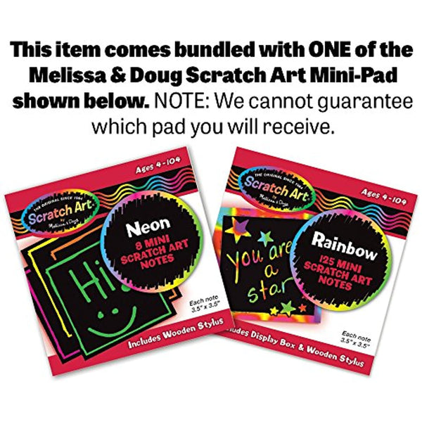 Melissa & Doug Pretty Petals Sprinkler: Sunny Patch Outdoor Play Series +  Free Scratch Art Mini-Pad Bundle [67157]