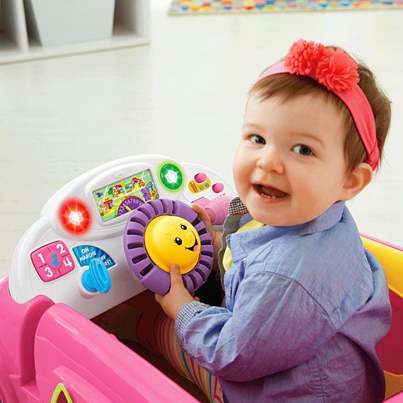 fisher price laugh and learn car pink
