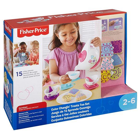 fisher price color changing tea set