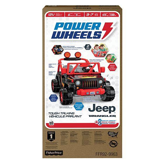 power wheels jeep wrangler tough talking