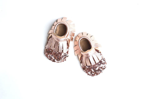 Blush Sparkle Minimoxie Moccs