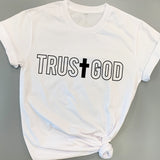 Trust God Cross Tee