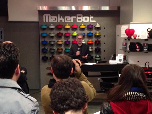 Bre Pettis announced the MakerBot Academy initiative.