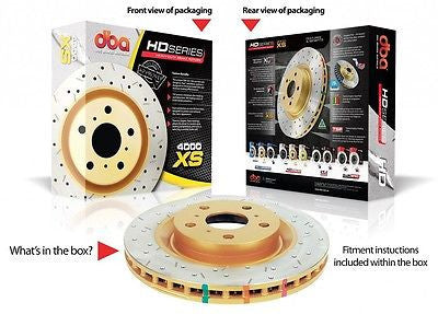 DBA Front Drilled & Slotted 4000 Series Rotor PAIR - LEXUS (IS300) - Never Ending Details