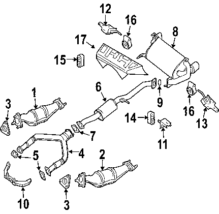 Nissan 350z exhaust gasket #5