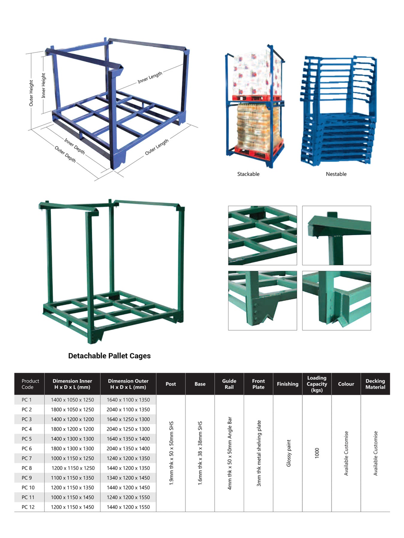 Pallet Cage, Industrial Storage Container by SIM WIN LIANG