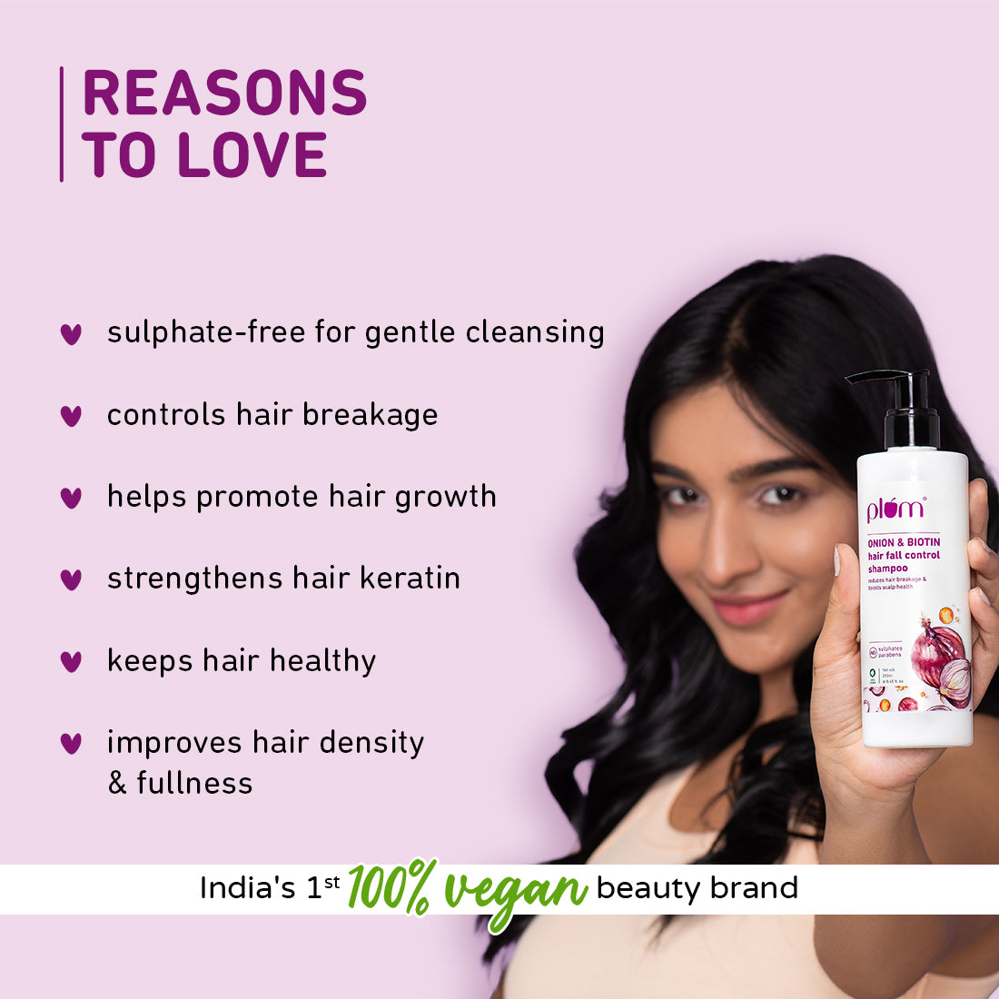 Onion & Biotin Hair Fall Control Shampoo| Reduces Breakage, Strengthens Hair & Boosts Scalp Health | For All Hair Types | Sulphate-Free| Silicone-Free | Paraben-Free| 100% Vegan
Onion & Biotin Hair Fall Control Shampoo| Reduces Breakage, Strengthens Hair & Boosts Scalp Health | For All Hair Types | Sulphate-Free| Silicone-Free | Paraben-Free| 100% Vegan
