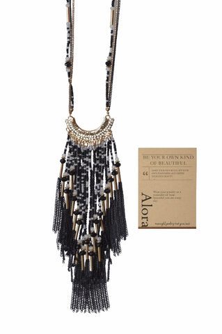 festival fringe necklace