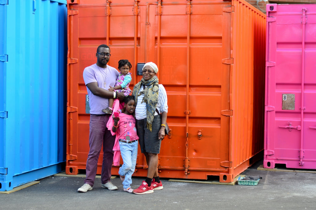 container into retail store