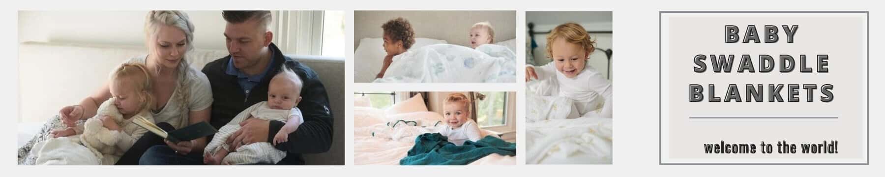 Banner Swaddle Blankets Collection - Roll Up Baby