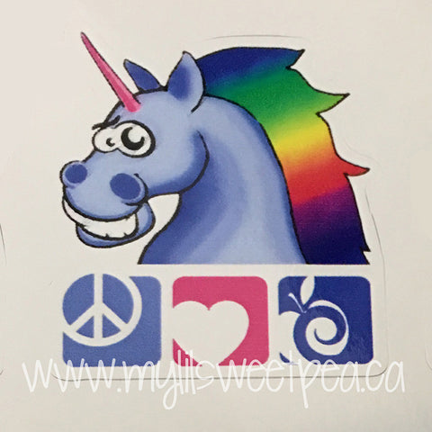 PLAC Unicorn Sticker