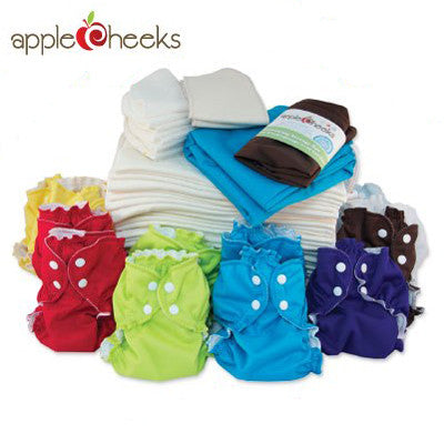 AppleCheeks Full Time Cloth Diapering Kit - Single Size