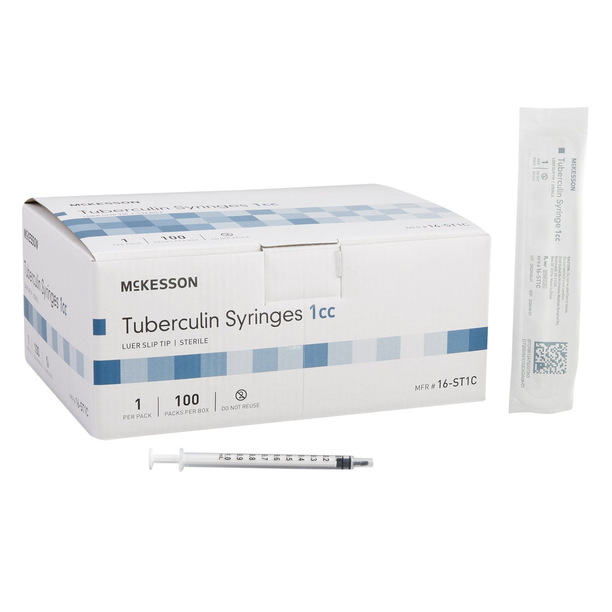 Tuberculin Syringe Mckesson 1 Ml Blister Pack Luer Slip Tip Without Sa Hydreight Store 
