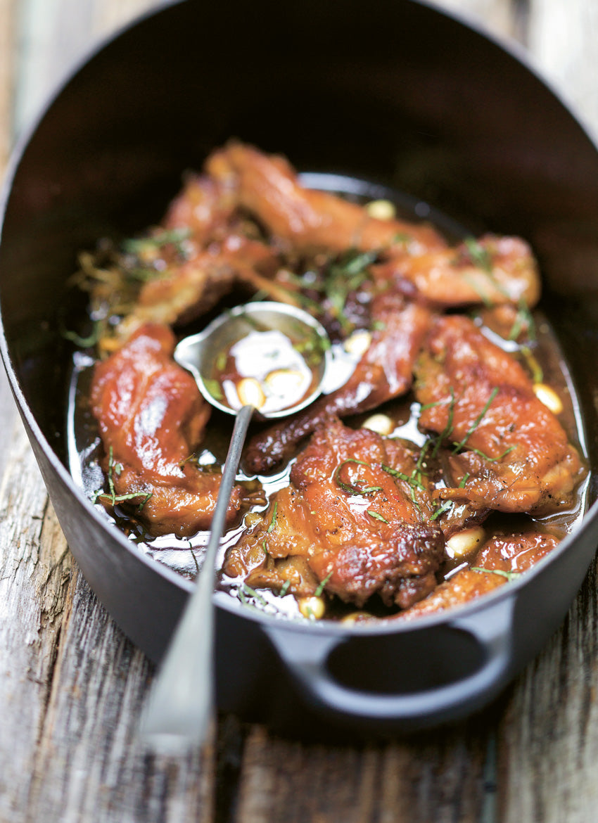 Wild Rabbit Casserole with Wild Garlic and Fresh Almonds