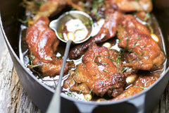 Wild Rabbit Casserole with Wild Garlic & Fresh Almonds