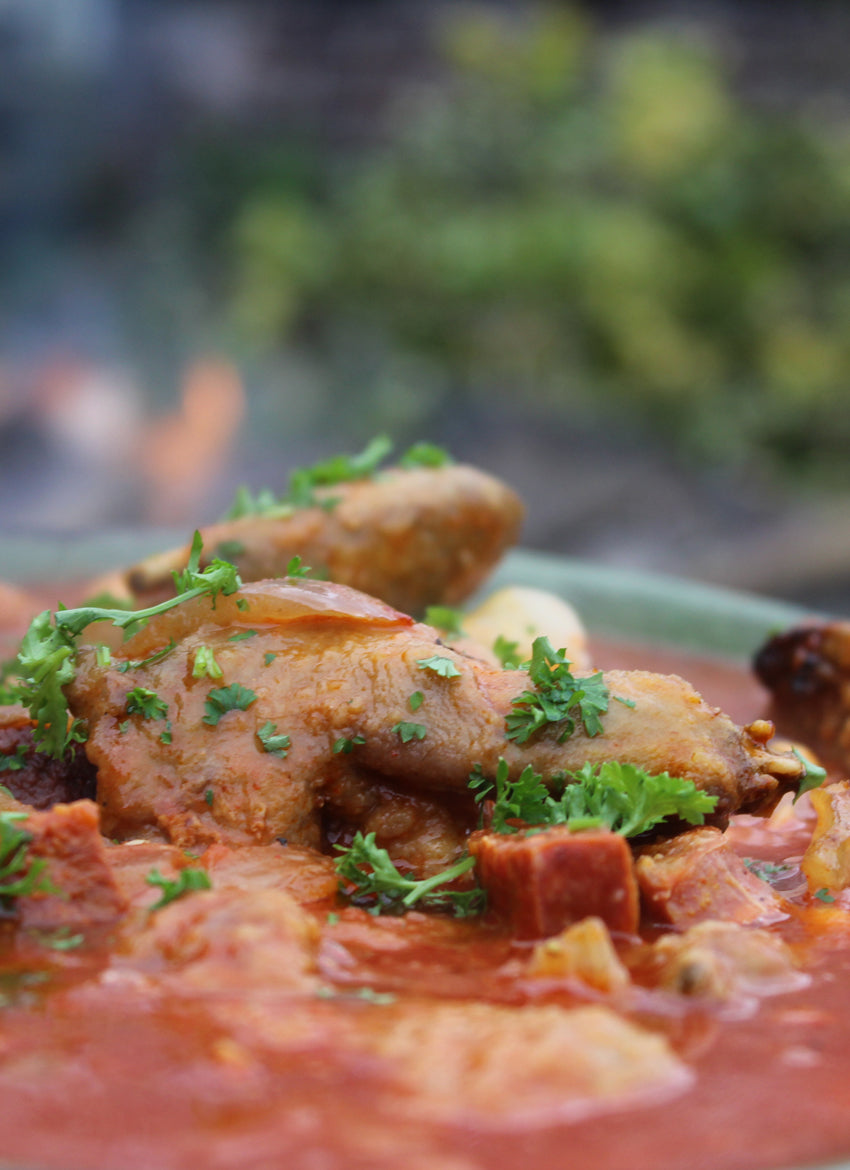 Slow-cooked Squirrel and Chorizo Stew